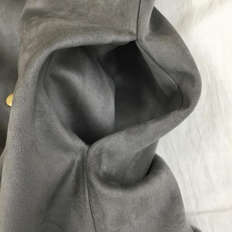 ザラ ZARA コート 毛皮、ファー S 無地 灰 / グレー /  レディース USED 古着 中古 10140880