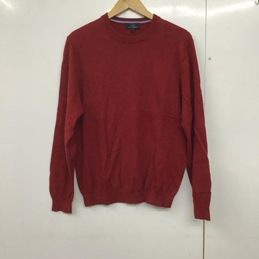 ブルックスブラザーズ BROOKS BROTHERS ニット、セーター 長袖 長袖ニットカットソー クルーネック セーター S 無地 赤 / レッド /  メンズ USED 古着 中古 10140969