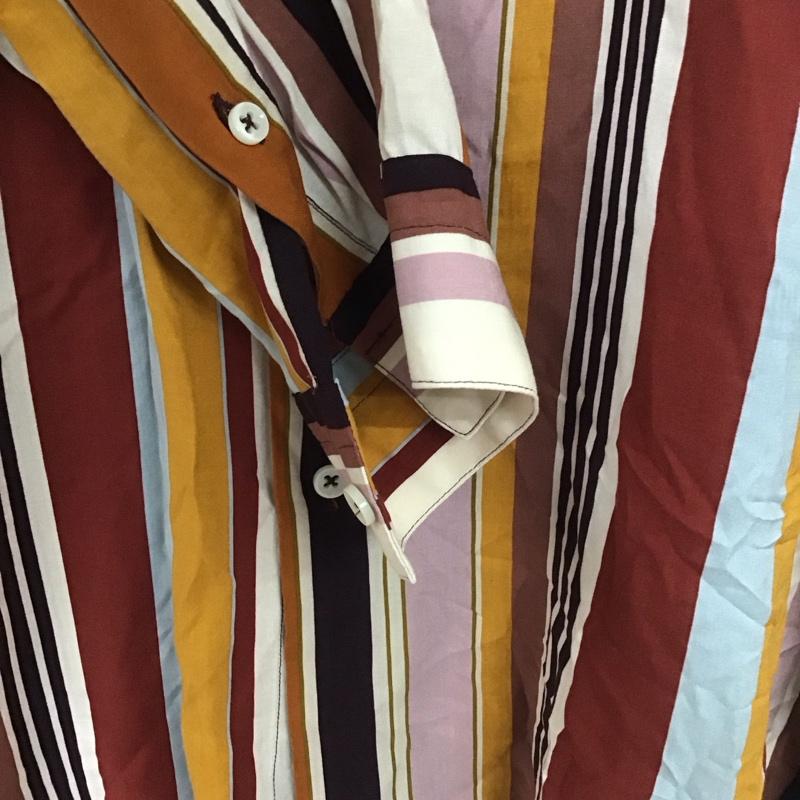 ザラ ZARA シャツ、ブラウス 長袖 長袖シャツ ストライプシャツ カラーシャツ L ストライプ マルチカラー / マルチカラー /  メンズ USED 古着 中古 10139700
