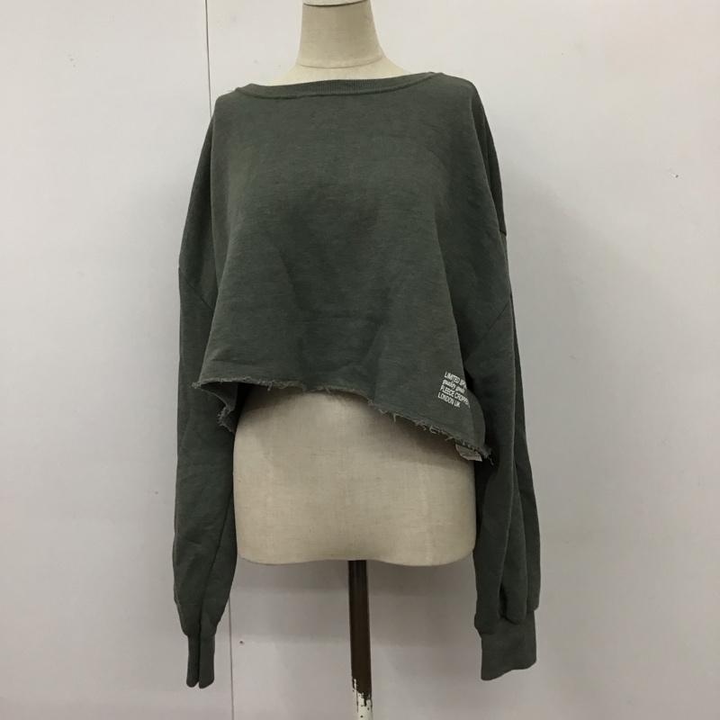 ザラ ZARA トレーナー 長袖 長袖 L 無地 緑 / グリーン /  レディース USED 古着 中古 10114489