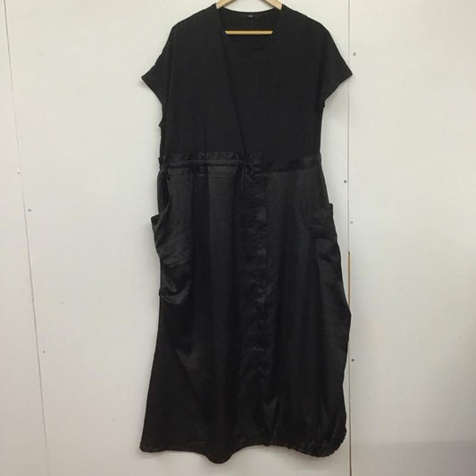 ローフ loaf ワンピース ロングスカート 595006-172O アシンメトリーワンピース 半袖 ONE SIZE 無地 黒 / ブラック /  レディース USED 古着 中古 10143083