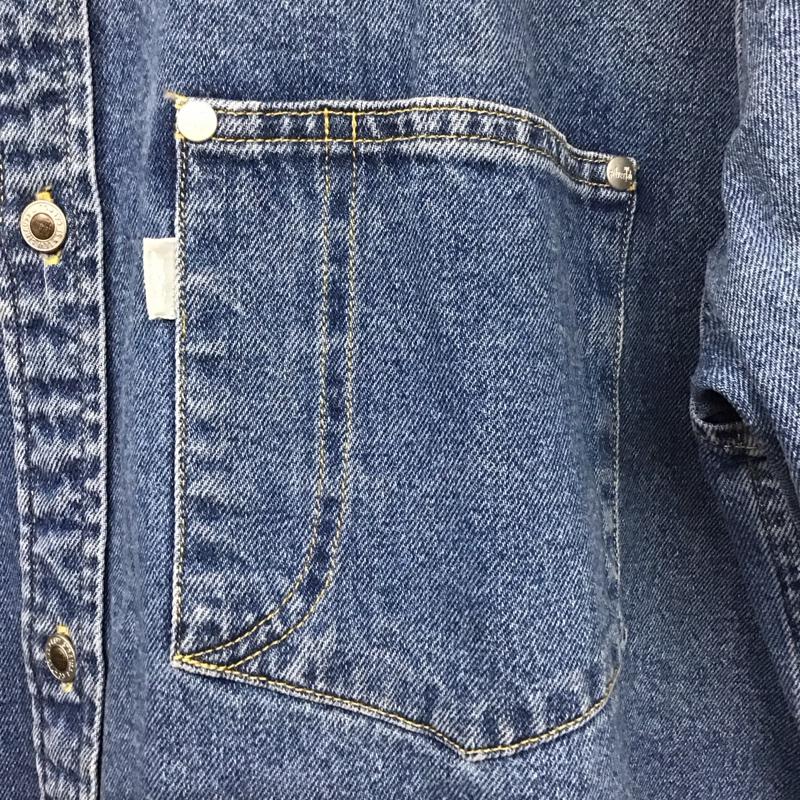 リーバイストラウスアンドコー Levi Strauss & co. シャツ、ブラウス 長袖 長袖シャツ 無地シャツ カラーシャツ デニムシャツ silvertab M 無地 インディゴ / インディゴ /  メンズ USED 古着 中古 10130296