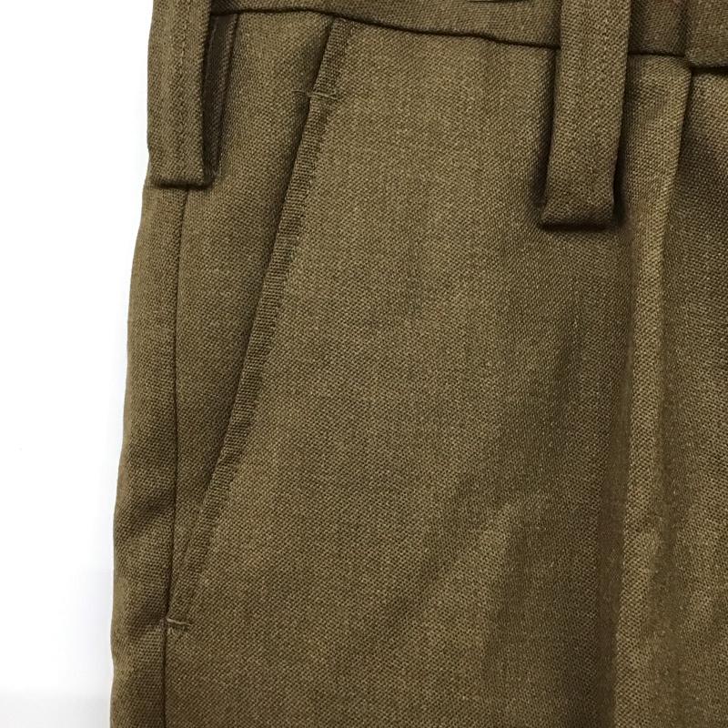 ミリタリー ミリタリー パンツ スラックス British Army Barrack Dress イギリス軍　バラックドレス　トラウザー 無地 茶 / ブラウン /  メンズ USED 古着 中古 10114422
