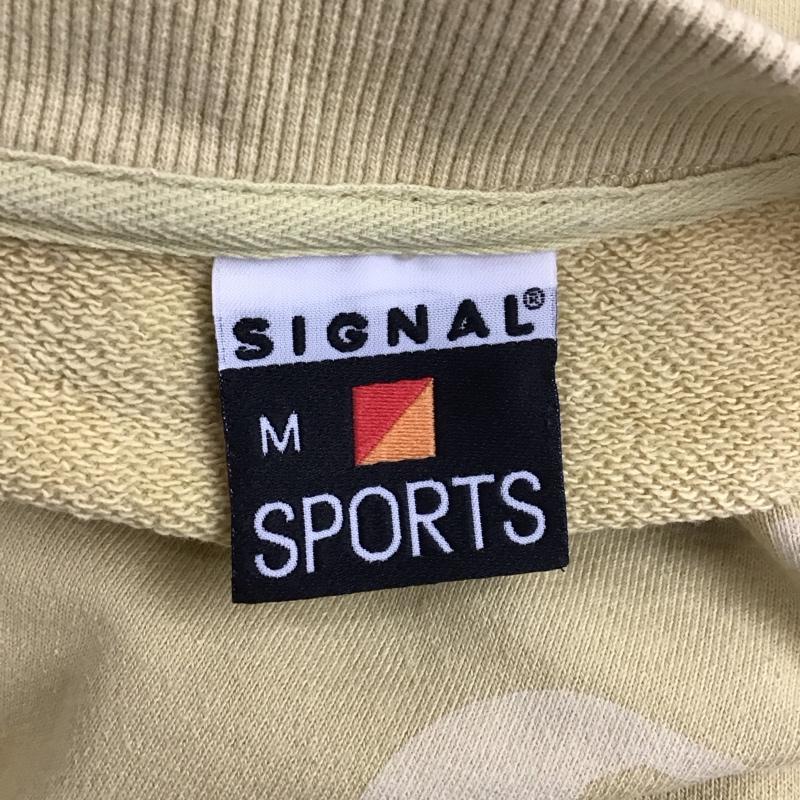 古着 USED トレーナー 長袖 SIGNAL SPORTS RB020069MR スウェット M ロゴ、文字 黄 / イエロー /  メンズ USED 古着 中古 10123660