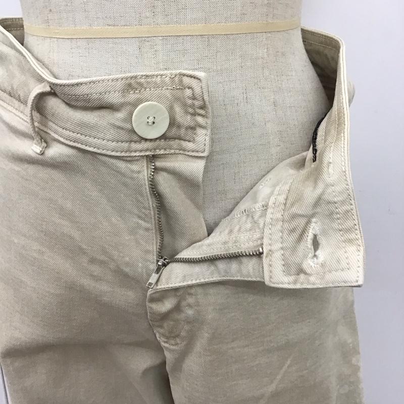 ザラ ZARA ボトムス ボトムス ワイドパンツ カットオフ 無地 ベージュ / ベージュ /  レディース USED 古着 中古 10109430