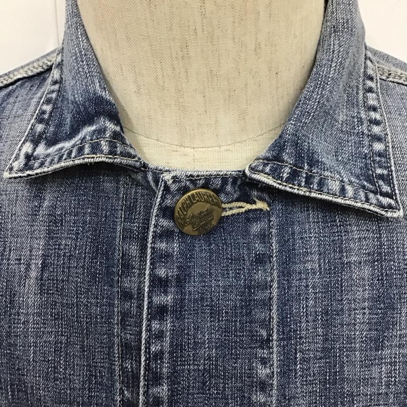 ポロラルフローレン POLO RALPH LAUREN ジャケット、上着 ジャケット、ブレザー デニムジャケット カラージャケット 長袖ジャケット ブルゾン 古着 M 無地 インディゴ / インディゴ /  メンズ USED 古着 中古 10106782