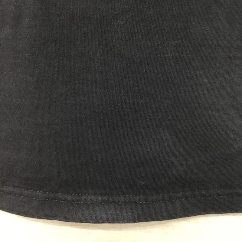 ラングリッツレザーズ Langlitz Leathers Tシャツ 半袖 半袖カットソー プリントTシャツ クルーネックカットソー S ロゴ、文字 黒 / ブラック /  メンズ USED 古着 中古 10116714