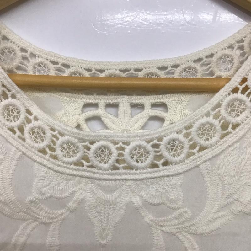 ファーリーレート furryrate カットソー 半袖 ノースリーブカットソー プルオーバー FREE 刺繍 白 / ホワイト /  レディース USED 古着 中古 10142699