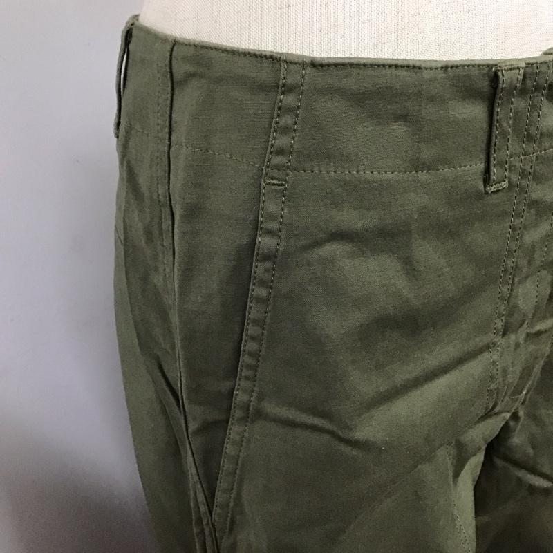 ナチュラルビューティーベーシック NATURAL BEAUTY BASIC パンツ ワークパンツ、ペインターパンツ ベイカーパンツ ミリタリーパンツ M 無地 カーキ / カーキ /  レディース USED 古着 中古 10124417