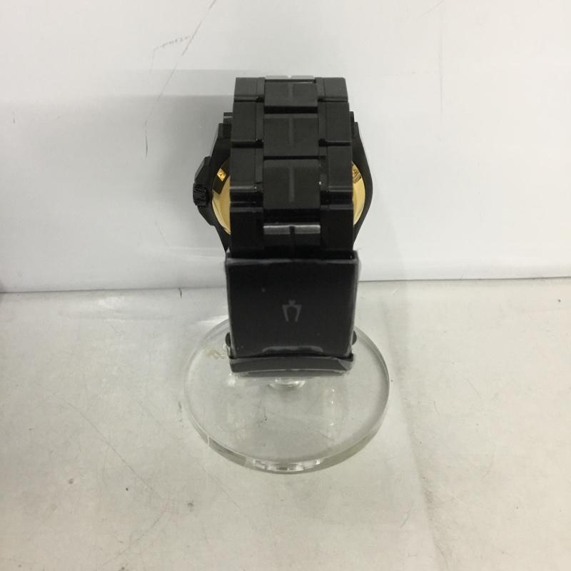 ブローバ BULOVA 腕時計 アナログ（クォーツ式） 98B295 GRAMMY Awards SPECIAL Edition 箱有 ロゴ、文字 黒 / ブラック /  メンズ USED 古着 中古 10133885