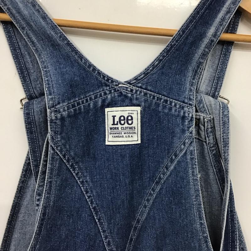 リー Lee サロペット・オーバーオール サロペット、オーバーオール 0254 30×33 デニム ロゴ、文字 青 / ブルー /  メンズ USED 古着 中古 10142292
