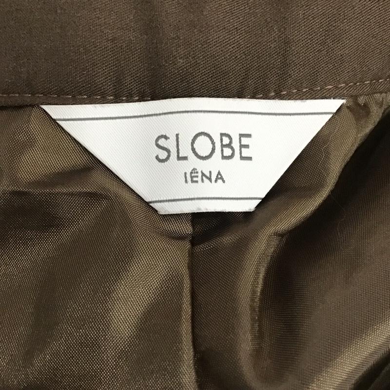 スローブイエナ SLOBE IENA パンツ スラックス スラックスパンツ ワイドパンツ カジュアルパンツ センタータックパンツ 38インチ 無地 茶 / ブラウン /  レディース USED 古着 中古 10117412
