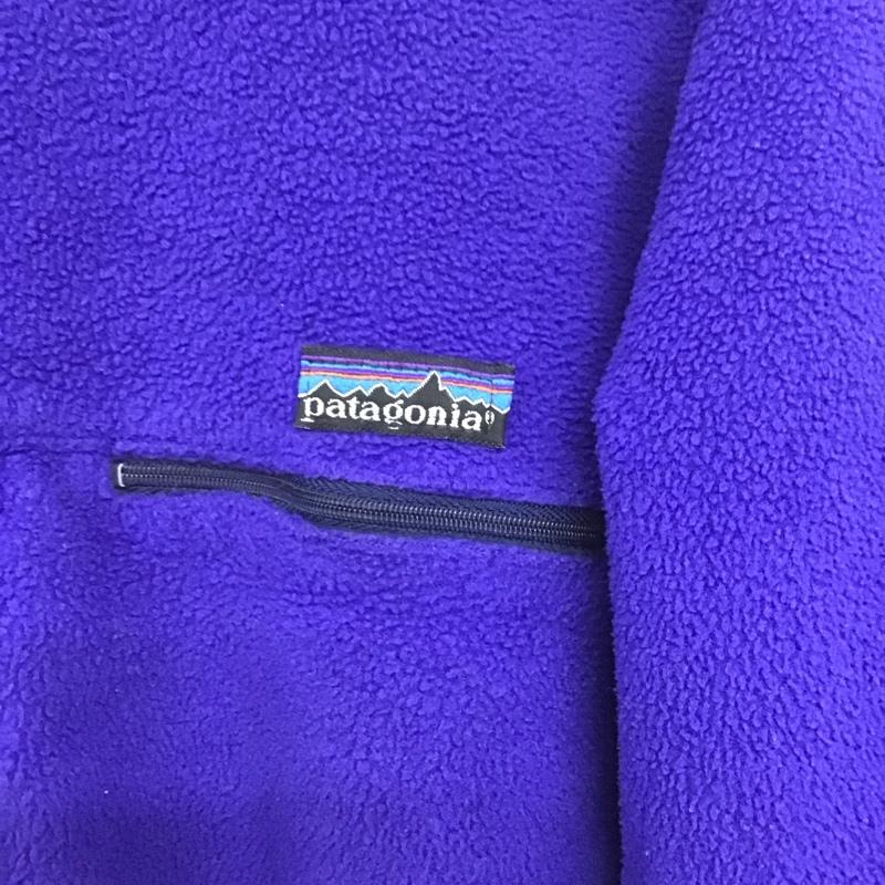 パタゴニア patagonia ジャケット、上着 ジャンパー、ブルゾン ジップアップフリースジャケット アウター 長袖ジャケット M ロゴ、文字 青 / ブルー /  メンズ USED 古着 中古 10143179