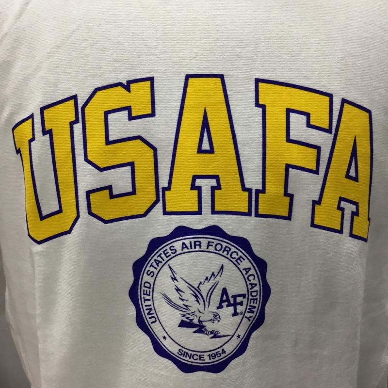 チャンピオン Champion Tシャツ 半袖 C3-Z314 REVERSE WEAVE USAFA タグ付き M ロゴ、文字 白 / ホワイト /  メンズ USED 古着 中古 10115695