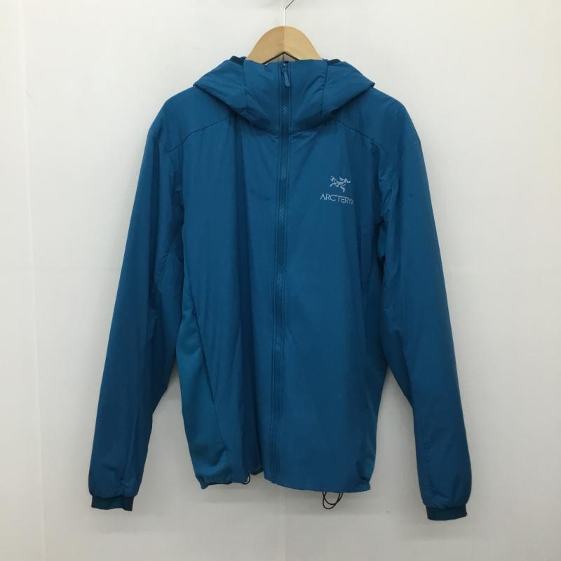 アークテリクス ARC TERYX ジャケット、上着 ジャンパー、ブルゾン 24108-129851 Atom LT Hoody M ロゴ、文字 X 刺繍 青 / ブルー /  メンズ USED 古着 中古 10139147