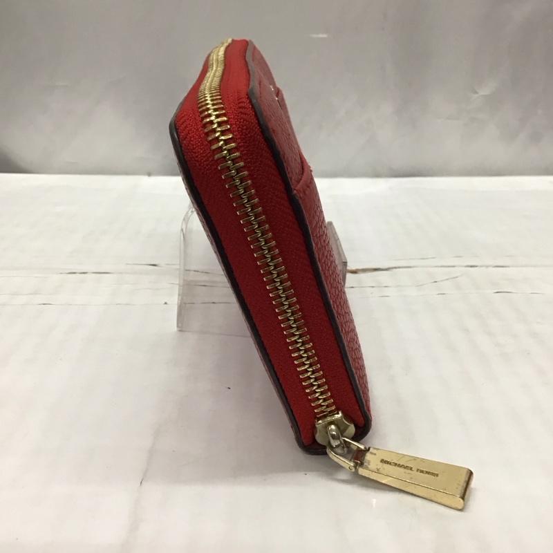 マイケルコース MICHAEL KORS 財布 長財布 ラウンドファスナー ロゴ、文字 赤 / レッド /  レディース USED 古着 中古 10118896