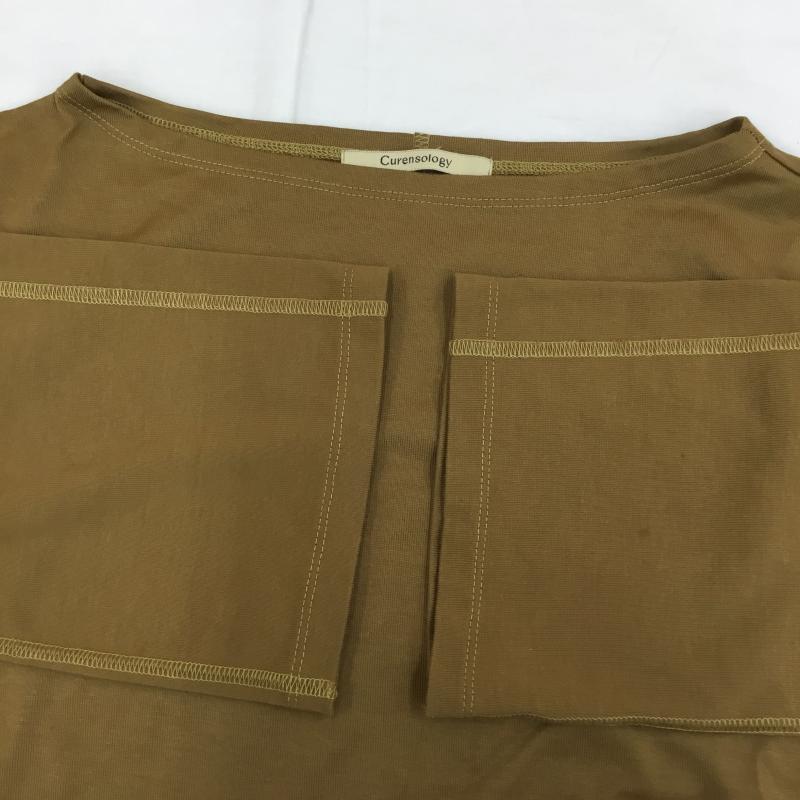 カレンソロジー Curensology カットソー 長袖 FREE 無地 茶 / ブラウン /  レディース USED 古着 中古 10135993