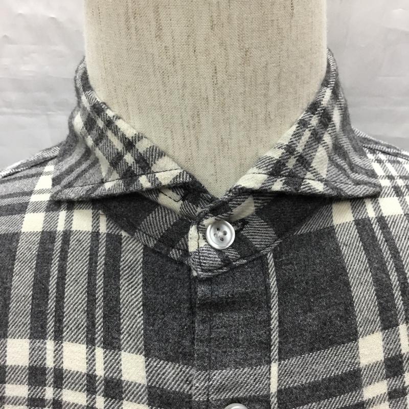 ナノユニバース nano・universe シャツ、ブラウス 長袖 長袖シャツ カラーシャツ ポケットシャツ 長袖カットソー チェックシャツ S チェック マルチカラー / マルチカラー /  メンズ USED 古着 中古 10119724