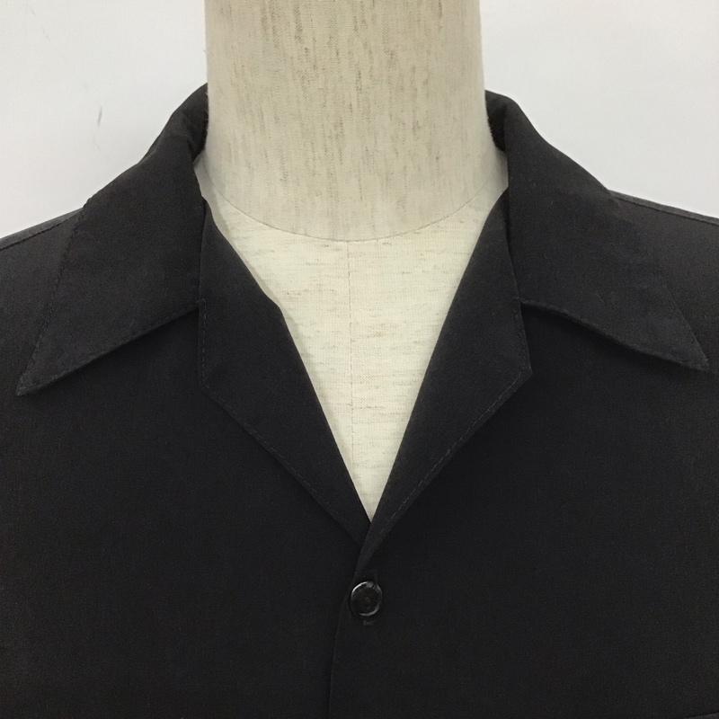 キャルトップ CALTOP シャツ、ブラウス 半袖 半袖シャツ カラーシャツ カジュアルシャツ L 無地 黒 / ブラック /  メンズ USED 古着 中古 10107183