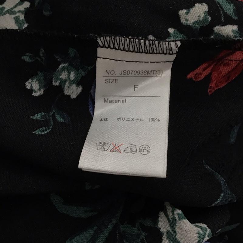 ジーナシス JEANASIS ワンピース ロングスカート JS070938MT バンドカラー 長袖 FREE 花柄 マルチカラー / マルチカラー /  レディース USED 古着 中古 10130436