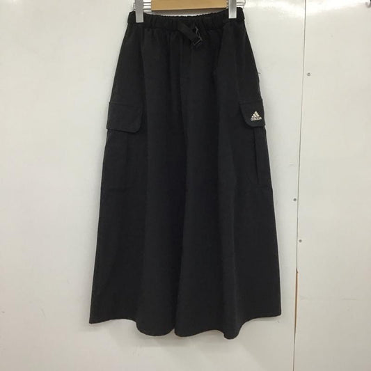 アディダス adidas スカート ロングスカート h29522 S 無地 黒 / ブラック /  レディース USED 古着 中古 10150635