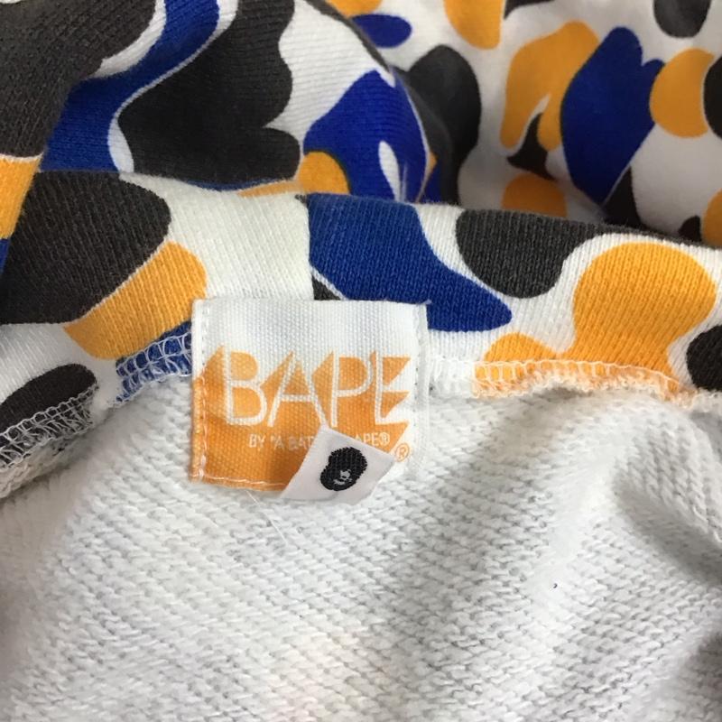 アベイシングエイプ A BATHING APE パーカー 長袖 ジップアップ CAMO XL 総柄 白 / ホワイト / X 青 / ブルー / X 橙 / オレンジ / X 黒 / ブラック /  メンズ USED 古着 中古 10107417