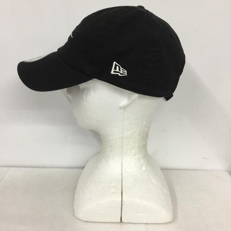 ニューエラ NEW ERA 帽子 キャップ 筆記体 ロゴ 刺繍 黒 / ブラック /  レディース USED 古着 中古 10141949