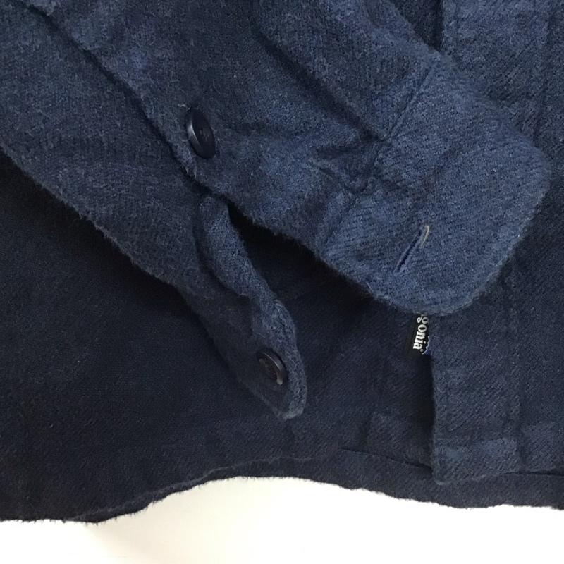 パタゴニア patagonia シャツ、ブラウス 長袖 長袖シャツ 無地シャツ カラーシャツ L 無地 紺 / ネイビー /  メンズ USED 古着 中古 10139846