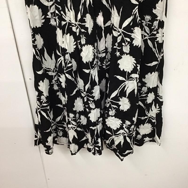 ザラ ZARA ワンピース ロングスカート L 総柄 黒 / ブラック /  レディース USED 古着 中古 10128881