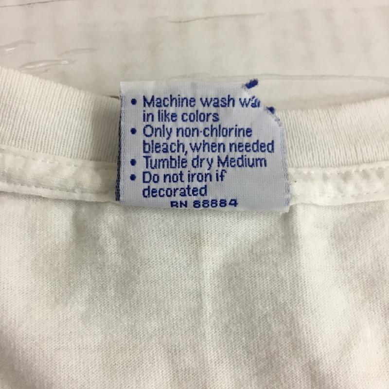 古着 USED Tシャツ 半袖 半袖カットソー プリントTシャツ クルーネックカットソー 古着 XL プリント 白 / ホワイト /  メンズ USED 古着 中古 10120813