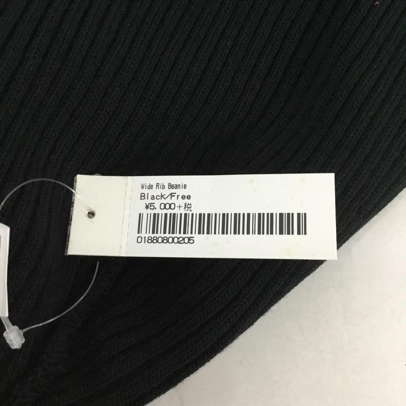 シュプリーム Supreme 帽子 ニット帽 Wide Rib Beanie ビーニー タグ付き FREE ロゴ、文字 黒 / ブラック /  メンズ USED 古着 中古 10128795