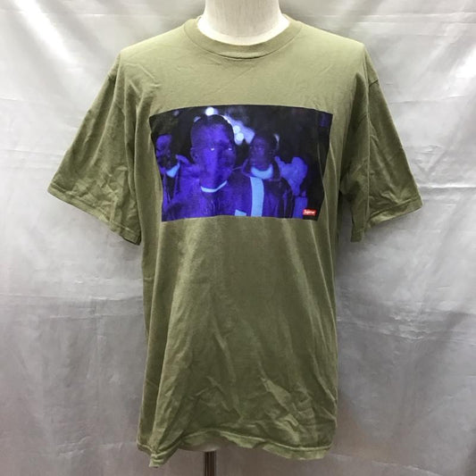 シュプリーム Supreme Tシャツ 半袖 半袖カットソー プリントTシャツ クルーネックカットソー M プリント カーキ / カーキ /  メンズ USED 古着 中古 10120535