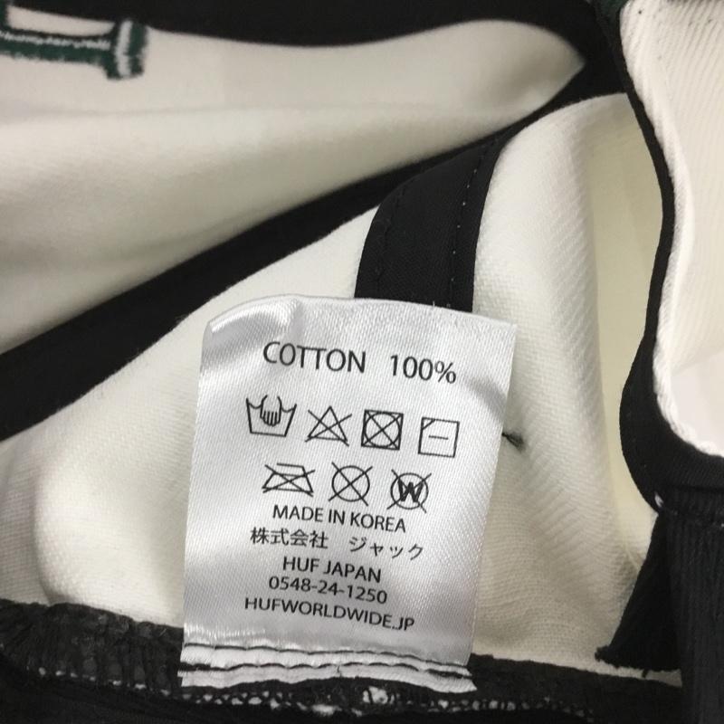 ハフ HUF 帽子 キャップ CLASSIC H BASEBALL PIPING ロゴ、文字 白 / ホワイト / X 緑 / グリーン /  メンズ USED 古着 中古 10150604