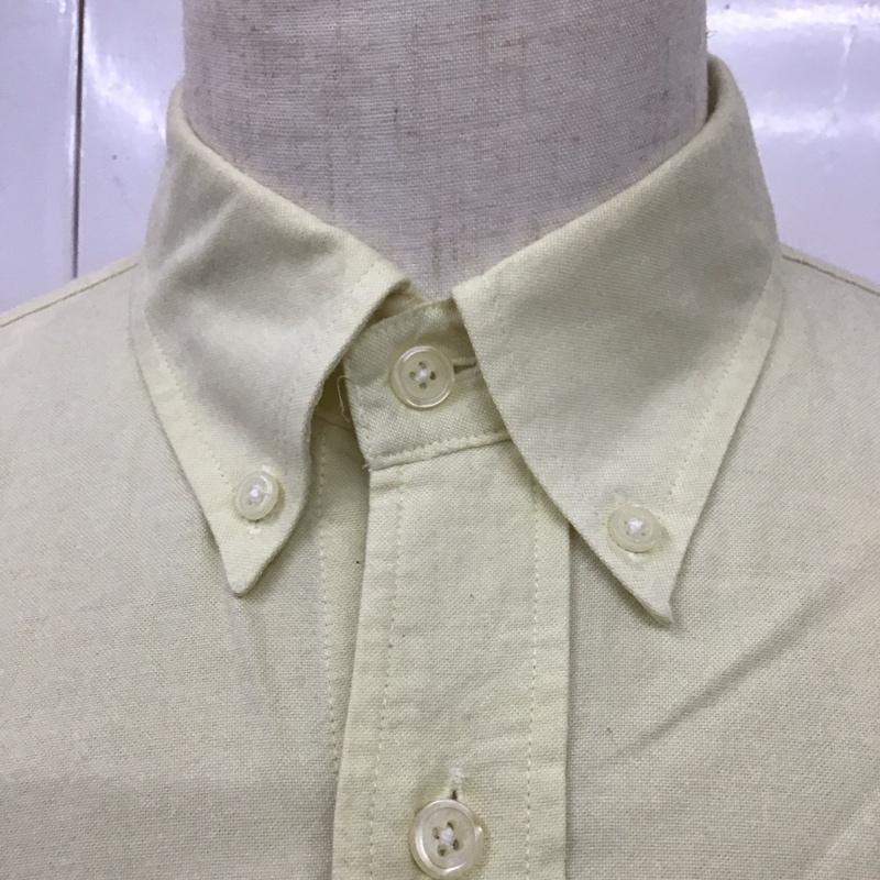 ポロバイラルフローレン Polo by RALPH LAUREN シャツ、ブラウス 半袖 半袖シャツ カラーシャツ 半袖カットソー ボタンダウンシャツ L ロゴ、文字 黄 / イエロー /  メンズ USED 古着 中古 10117957