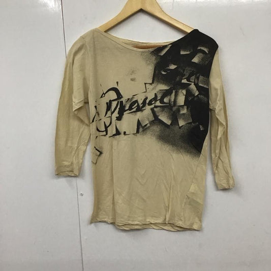 ディーゼル DIESEL カットソー 七分袖 S ロゴ、文字 ベージュ / ベージュ /  レディース USED 古着 中古 10130606