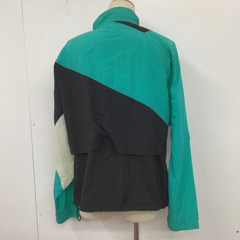 ナイキ NIKE ジャケット、上着 ジャケット、ブレザー S30812TMS ナイロン ウィンドブレーカー L ロゴ、文字 薄緑 / ライトグリーン / X 黒 / ブラック /  メンズ USED 古着 中古 10111193