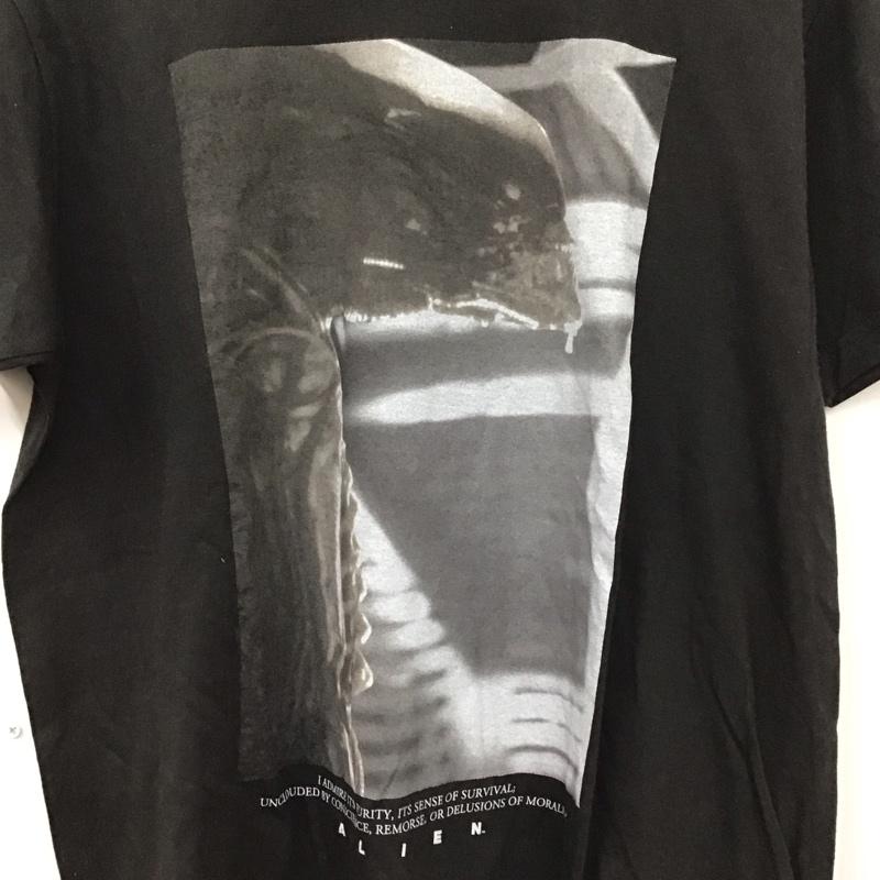 トーチトーチ TORCH TORCH Tシャツ 半袖 半袖カットソー プリントTシャツ クルーネックカットソー エイリアン XL プリント 黒 / ブラック /  メンズ USED 古着 中古 10134703