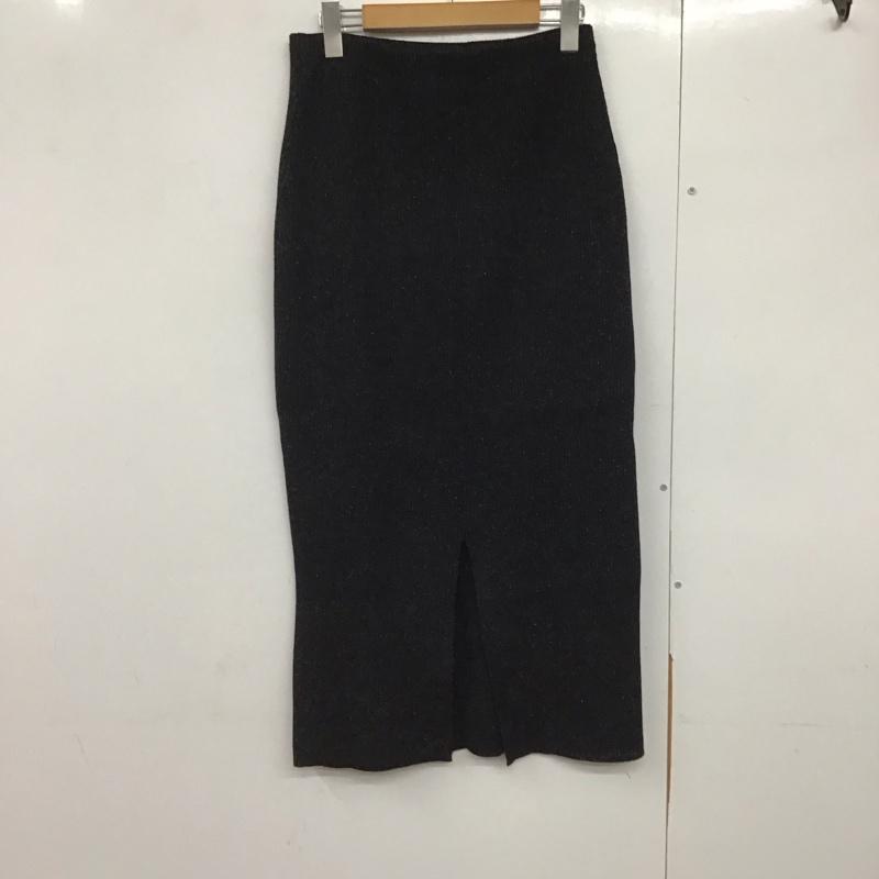 アメリカンホリック AMERICAN HOLIC スカート ロングスカート ナロースカート M 無地 黒 / ブラック /  レディース USED 古着 中古 10141271