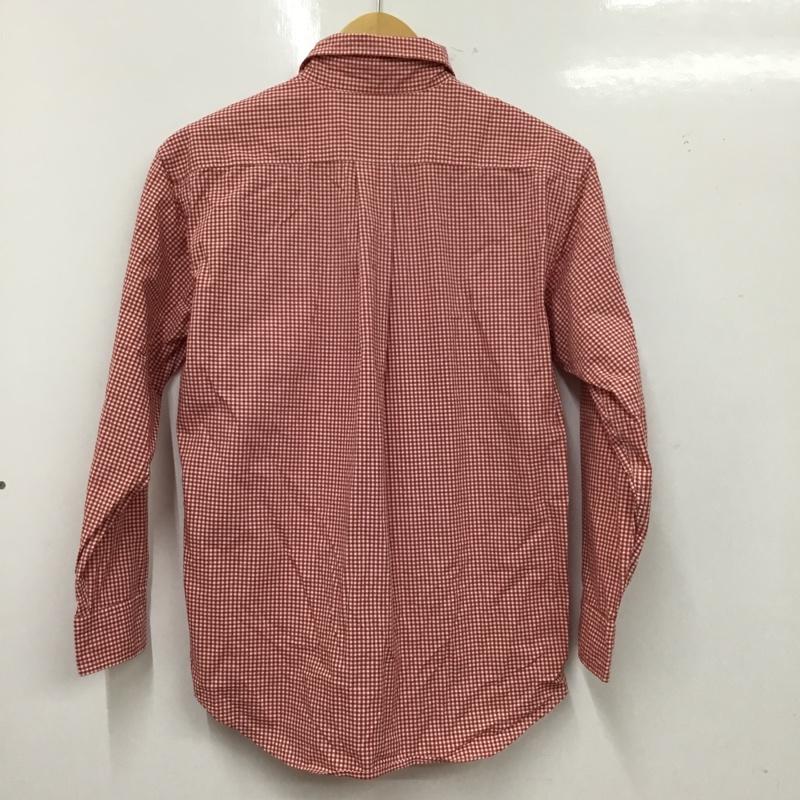 ラルフローレン RALPHLAUREN シャツ、ブラウス 長袖 長袖シャツ チェックシャツ カラーシャツ 長袖カットソー 150cm ロゴ、文字 白 / ホワイト / X 赤 / レッド /  ボーイズ USED 古着 中古 10116539