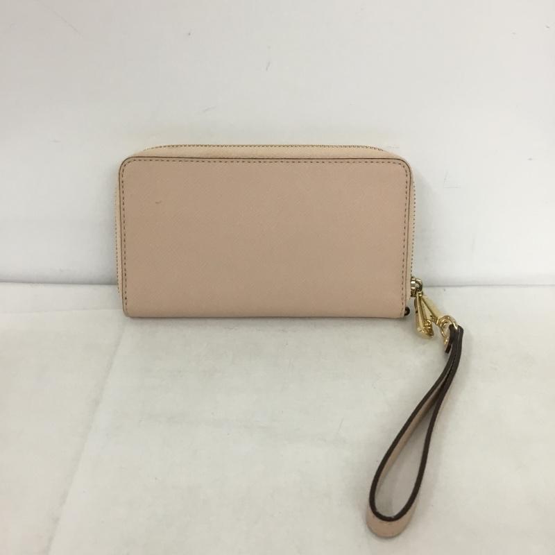 マイケルコース MICHAEL KORS 財布 長財布 35F8GTVW7L ラウンドファスナー ロゴ、文字 桃 / ピンク /  レディース USED 古着 中古 10138052