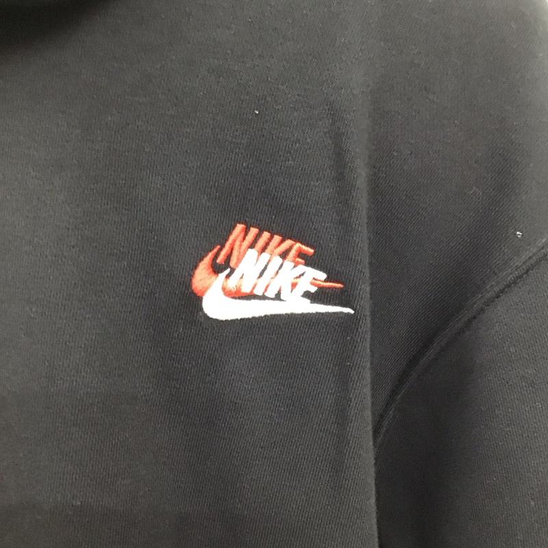 ナイキ NIKE パーカー 長袖 dd4667-010 パッチプルオーバー パーカー クラブフリース 長袖パーカー XXL ロゴ、文字 黒 / ブラック /  メンズ USED 古着 中古 10120626