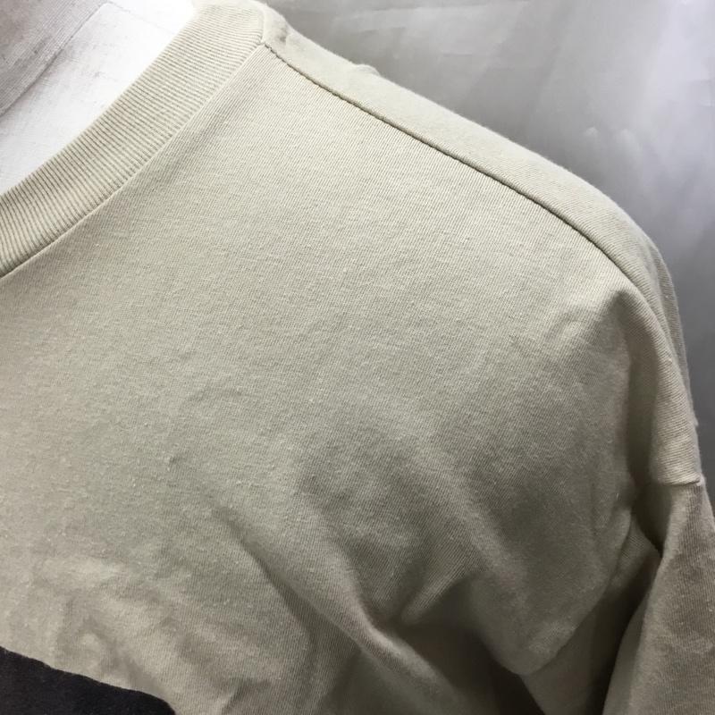 アズールバイマウジー AZUL BY MOUSSY Tシャツ 半袖 251fax90-089f 半袖カットソー プリントTシャツ L プリント ベージュ / ベージュ /  メンズ USED 古着 中古 10114358