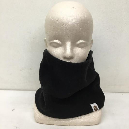 アベイシングエイプ A BATHING APE マフラー マフラー ネックウォーマー 無地 黒 / ブラック /  メンズ USED 古着 中古 10136545