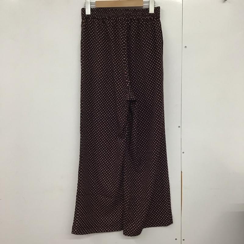 フリークスストア FREAK S STORE パンツ ワークパンツ、ペインターパンツ ワイドパンツ カジュアルパンツ ワークパンツ FREE プリント 黒 / ブラック /  レディース USED 古着 中古 10142673