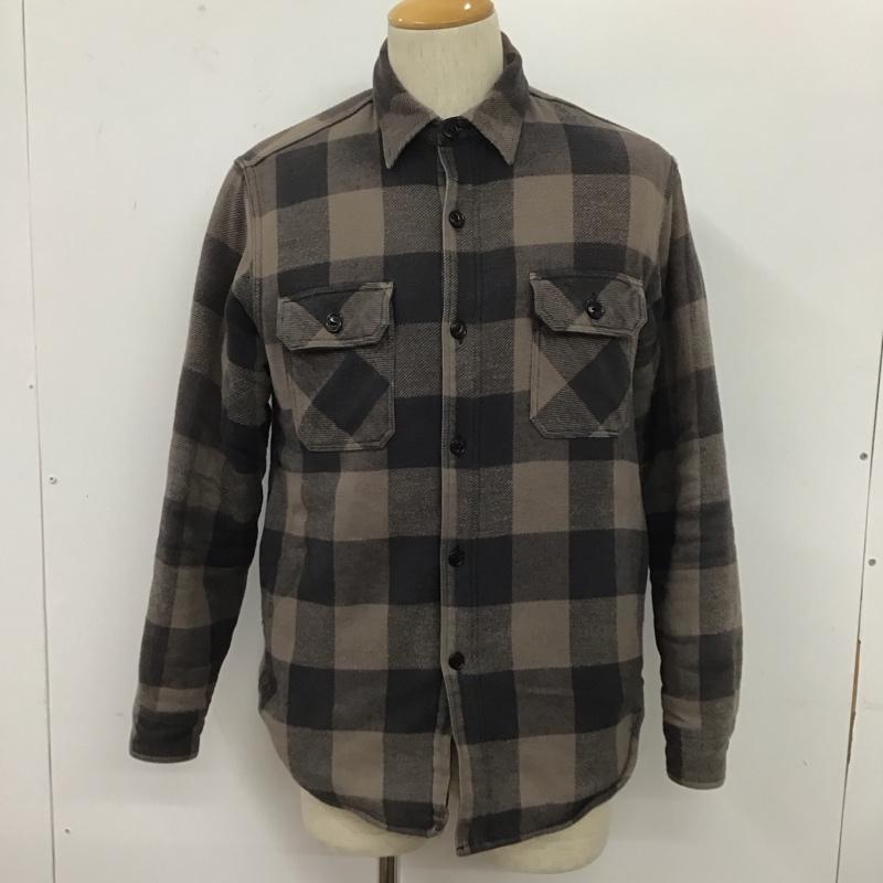 シュガーケーン SUGAR CANE ジャケット、上着 ジャケット、ブレザー チェックシャツアウター カラーシャツジャケット ポケットシャツ アウター 裏地ボア S チェック 黒 / ブラック / X 灰 / グレー /  メンズ USED 古着 中古 10106309