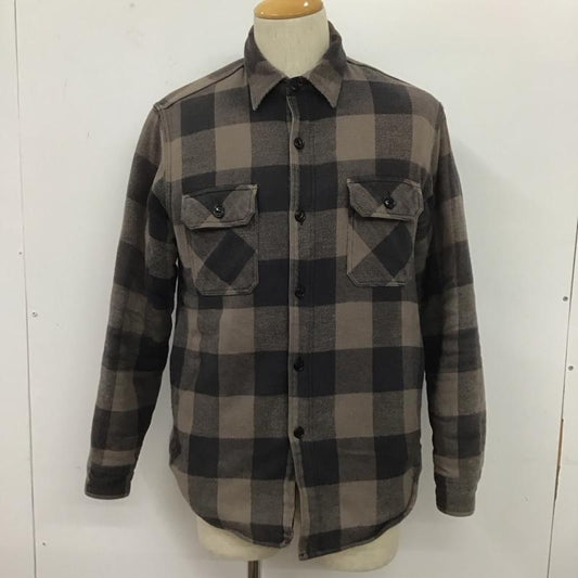 シュガーケーン SUGAR CANE ジャケット、上着 ジャケット、ブレザー チェックシャツアウター カラーシャツジャケット ポケットシャツ アウター 裏地ボア S チェック 黒 / ブラック / X 灰 / グレー /  メンズ USED 古着 中古 10106309
