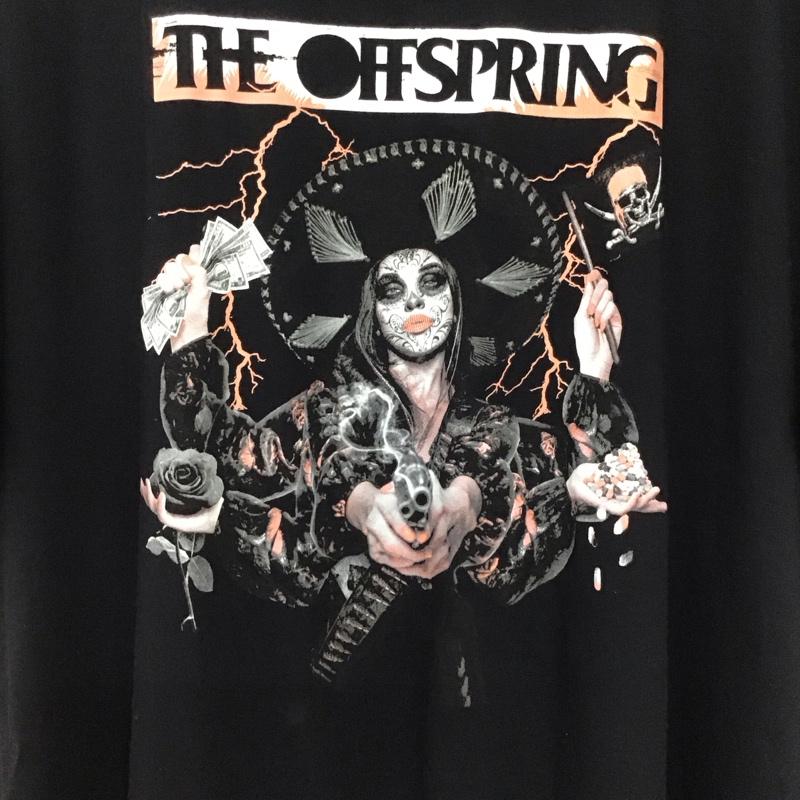古着 USED Tシャツ 半袖 半袖カットソー プリントTシャツ クルーネックカットソー XL プリント 黒 / ブラック /  メンズ USED 古着 中古 10137626