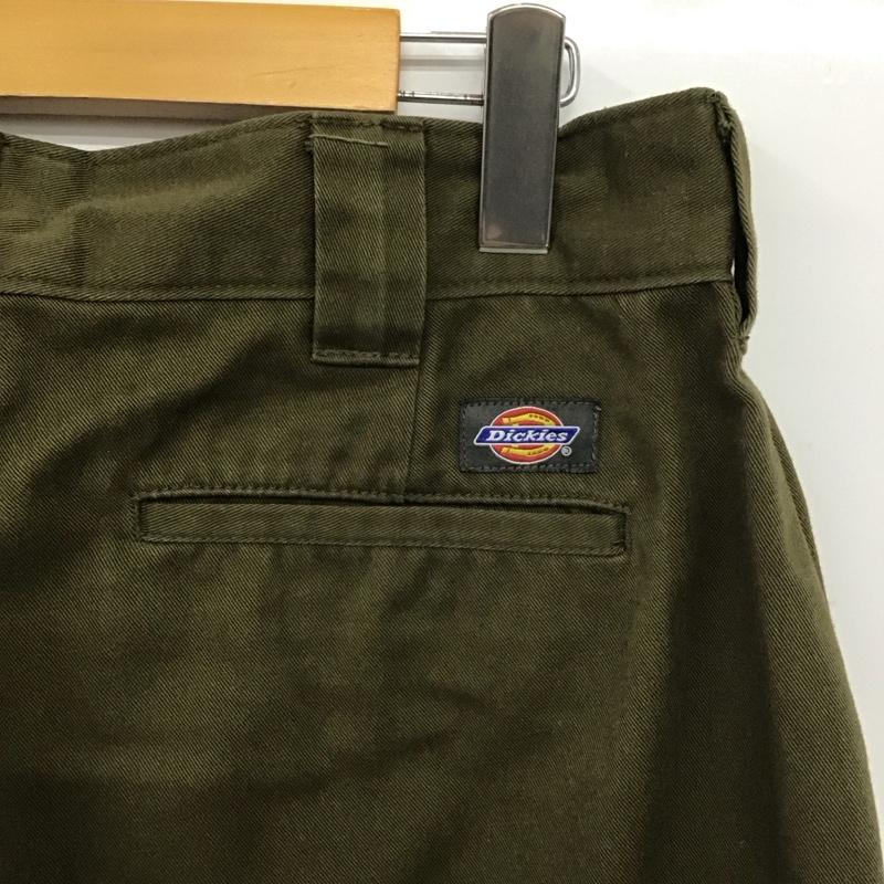 ディッキーズ Dickies パンツ ワークパンツ、ペインターパンツ ワイドパンツ カジュアルパンツ ワークパンツ 32インチ 無地 カーキ / カーキ /  メンズ USED 古着 中古 10148029