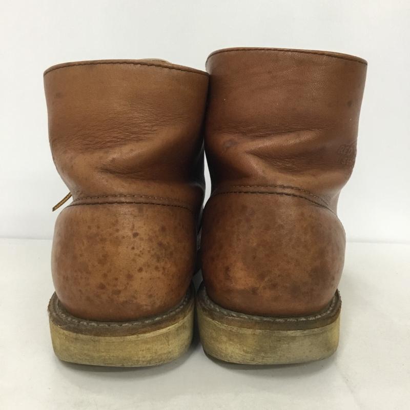 レッドウィング RED WING ブーツ ショートブーツ 8166 6インチ クラシックラウンド 7.5D US：7.5 ロゴ、文字 茶 / ブラウン /  メンズ USED 古着 中古 10133814