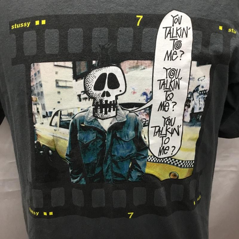 ステューシー STUSSY Tシャツ 半袖 M プリント 灰 / グレー /  メンズ USED 古着 中古 10108774
